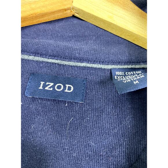 Men's Gray Izod 1/4 Zip Pullover M - Picture 6 of 6
